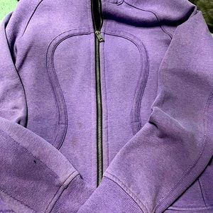Lululemon purple sparkly size 8 hoodie.